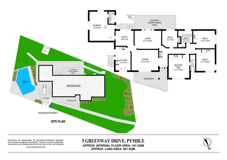 Floorplan of Homely house listing, 5 Greenway Drive, Pymble NSW 2073