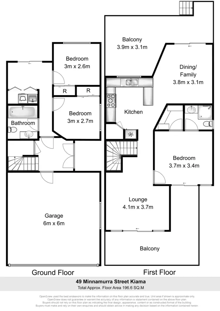Floorplan of Homely townhouse listing, 49 Minnamurra Street, Kiama NSW 2533