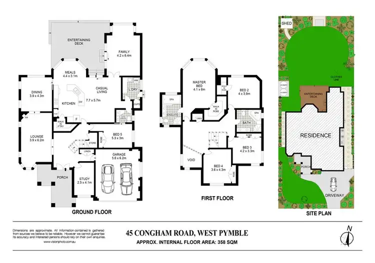 Floorplan of Homely house listing, 45 Congham Road, West Pymble NSW 2073