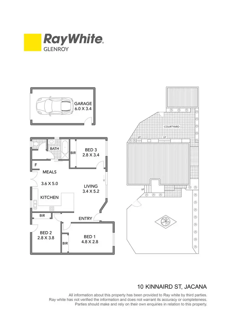 Floorplan of Homely unit listing, 10 Kinnaird Street, Jacana VIC 3047