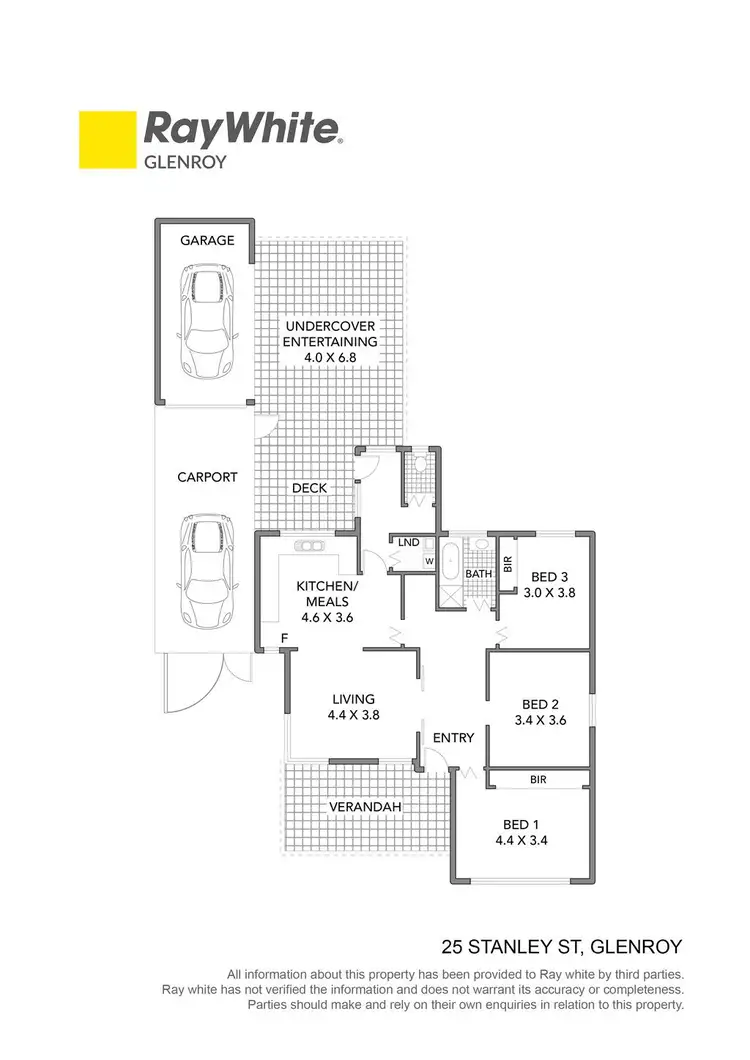 Floorplan of Homely house listing, 25 Stanley Street, Glenroy VIC 3046