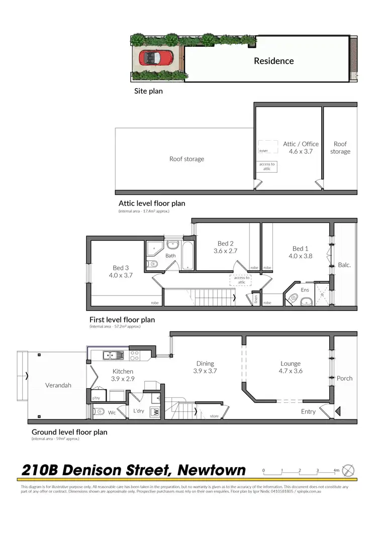 Floorplan of Homely house listing, 210B Denison Street, Newtown NSW 2042