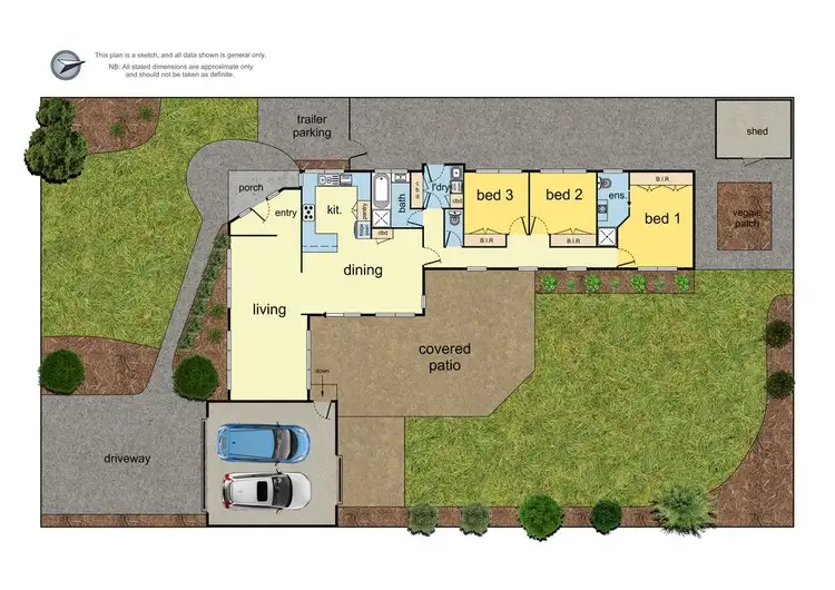 Floorplan of Homely house listing, 1 Carol Hancock Place, Croydon North VIC 3136