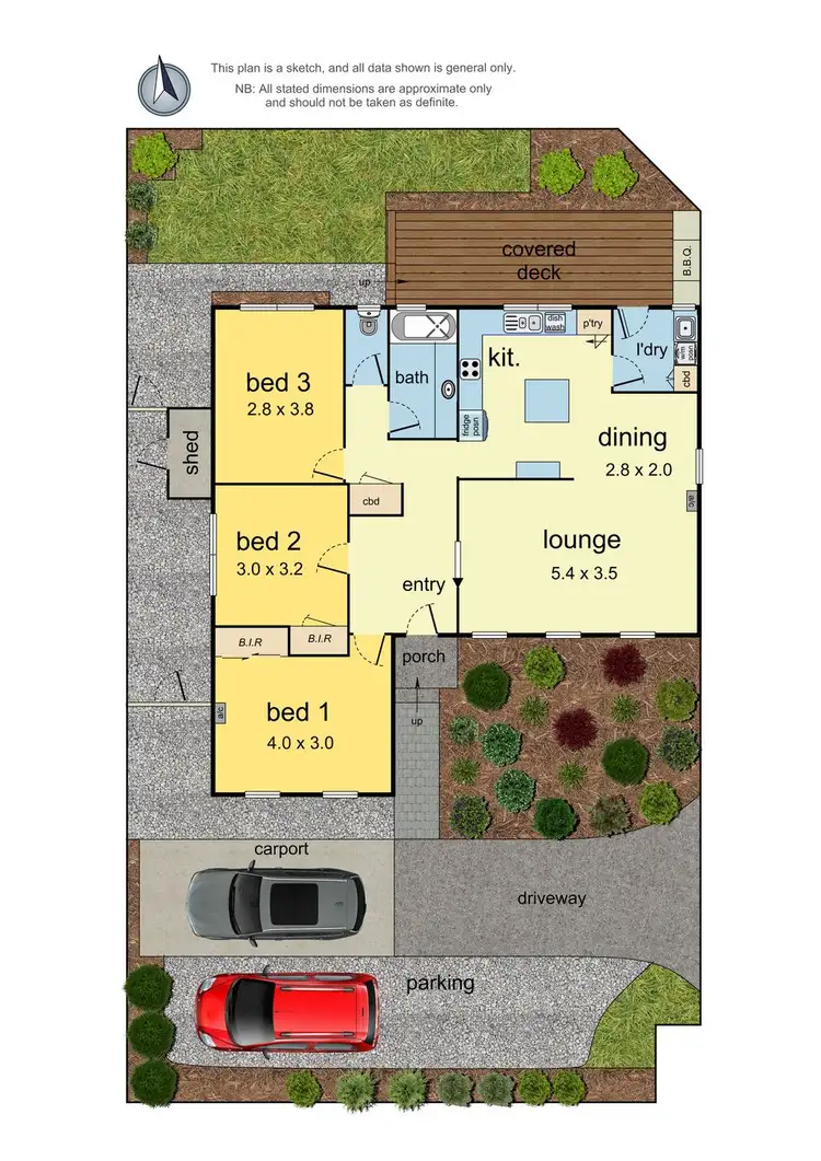 Floorplan of Homely unit listing, 1/16 Orchard Street, Kilsyth VIC 3137