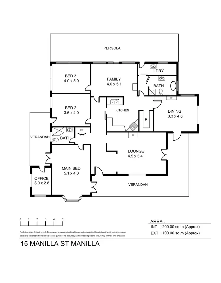 Floorplan of Homely house listing, 15 Manilla Street, Manilla NSW 2346