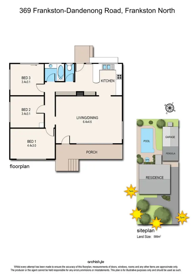 Floorplan of Homely house listing, 369 Frankston-Dandenong Road, Frankston North VIC 3200