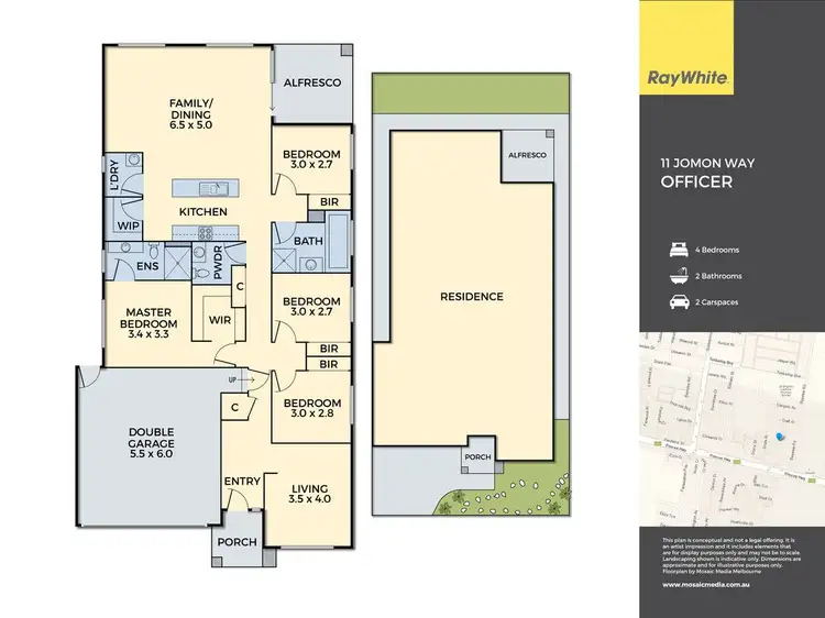 Floorplan of Homely house listing, 11 Jomon Way, Officer VIC 3809