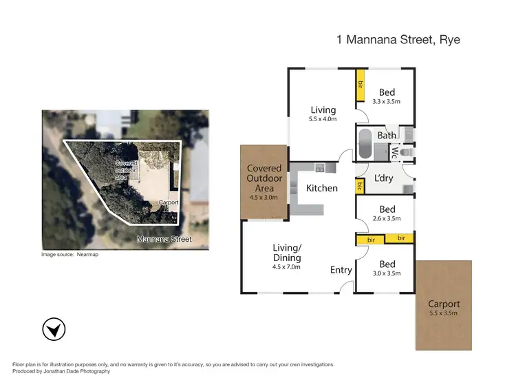 Floorplan of Homely house listing, 1 Mannana Street, Rye VIC 3941