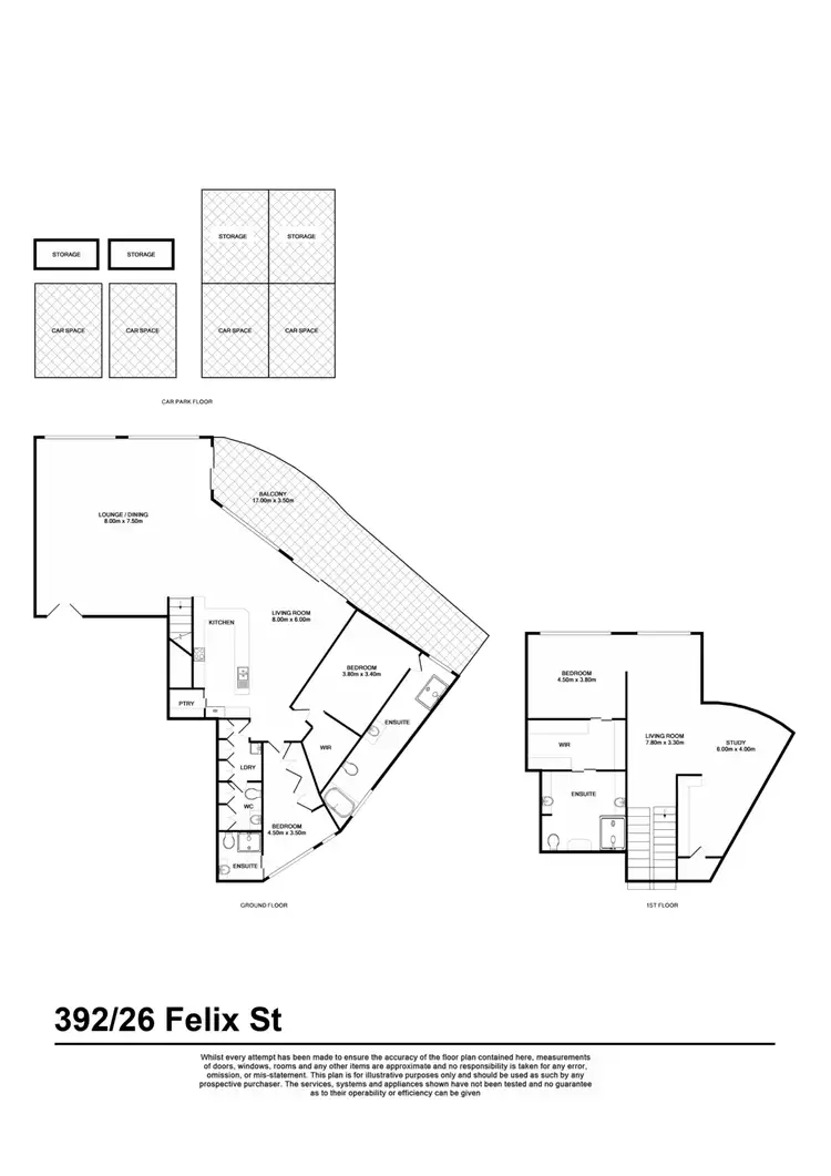 Floorplan of Homely apartment listing, 392/26 Felix Street, Brisbane City QLD 4000