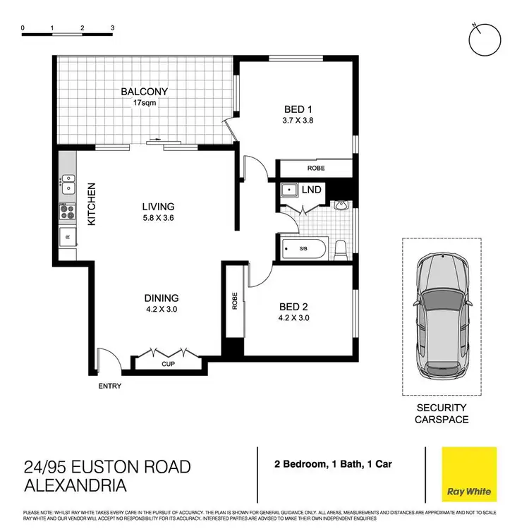 Floorplan of Homely apartment listing, 24/95 Euston Road, Alexandria NSW 2015