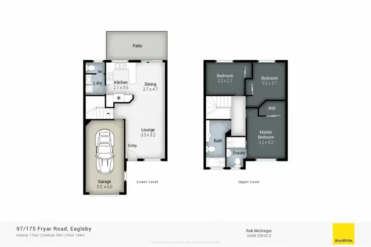 Floorplan of Homely townhouse listing, 97/175 'Lincoln Green', Fryar Road, Eagleby QLD 4207