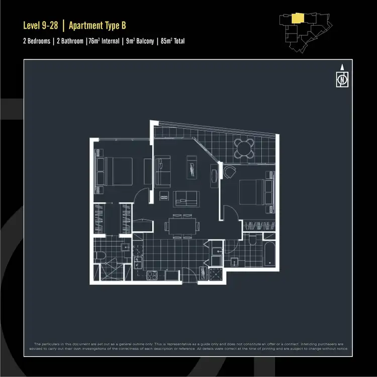 Floorplan of Homely unit listing, 1092/56 Scarborough Street, Southport QLD 4215