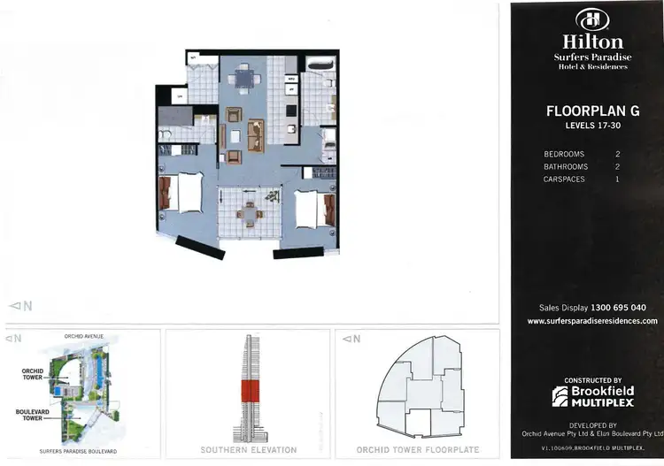 Floorplan of Homely apartment listing, 21707/3113 Surfers Paradise Boulevard, Surfers Paradise QLD 4217