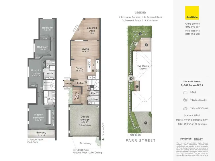 Floorplan of Homely townhouse listing, 36A Parr Street, Biggera Waters QLD 4216