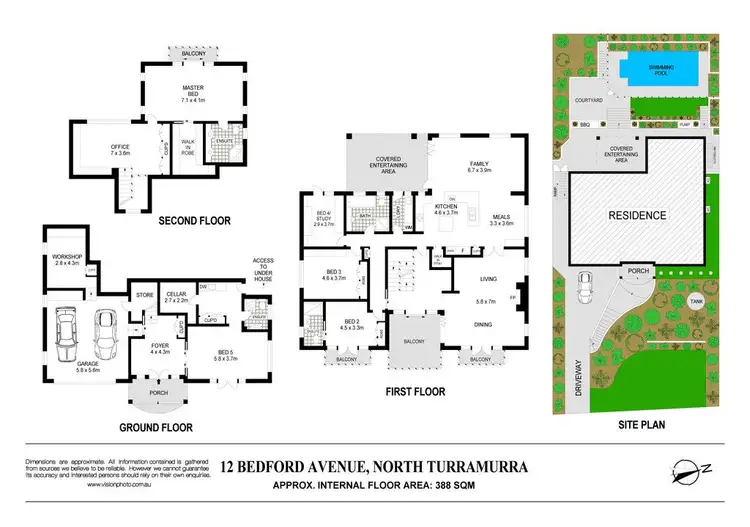 Floorplan of Homely house listing, 12 Bedford Avenue, Turramurra NSW 2074