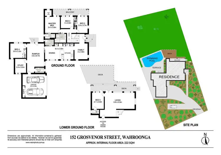 Floorplan of Homely house listing, 152 Grosvenor Street, Wahroonga NSW 2076