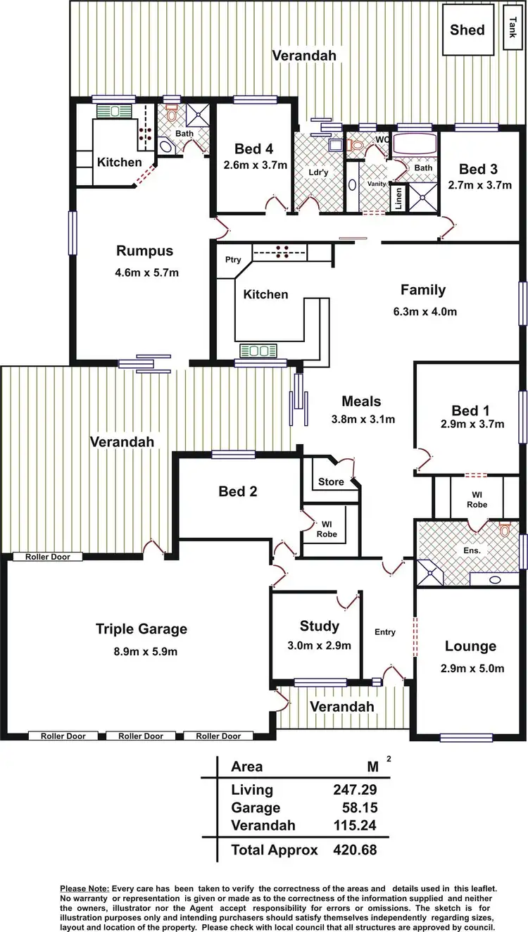Floorplan of Homely house listing, 52 Sedgemoor Road, Craigmore SA 5114