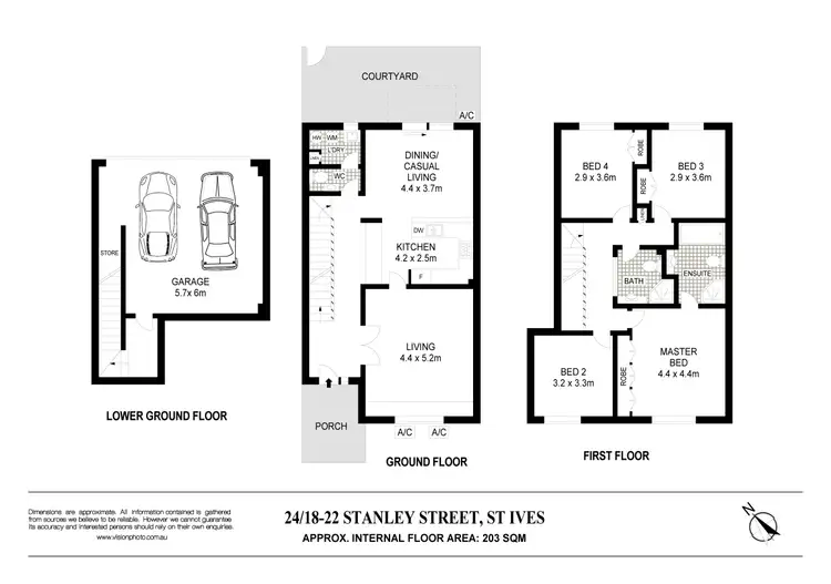 Floorplan of Homely townhouse listing, 24/18-22 Stanley Street, St Ives NSW 2075