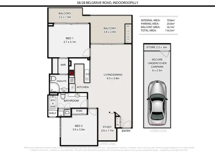 Floorplan of Homely unit listing, 38/28 Belgrave Road, Indooroopilly QLD 4068