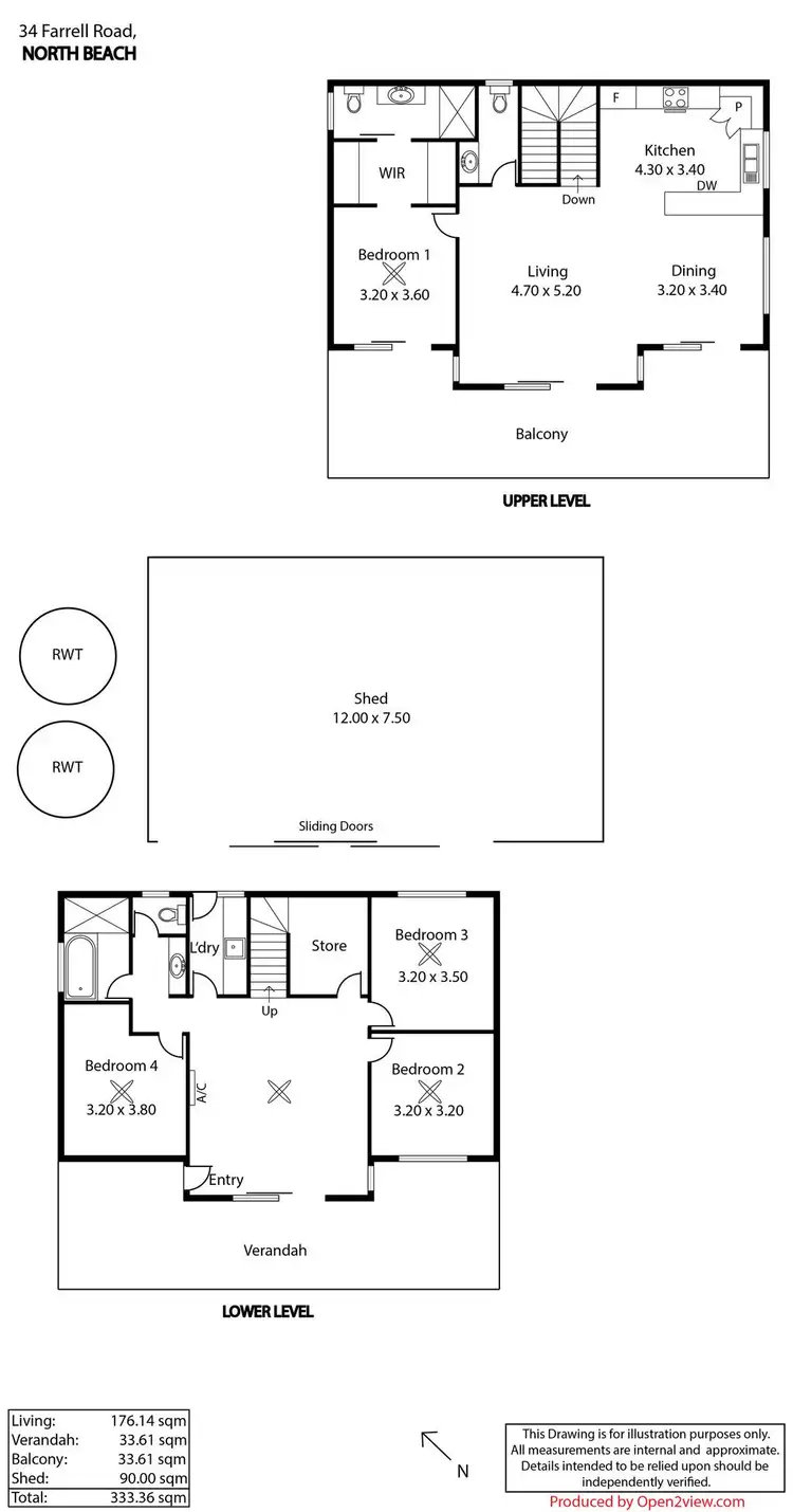 Floorplan of Homely house listing, 34 Farrell Road, North Beach SA 5556