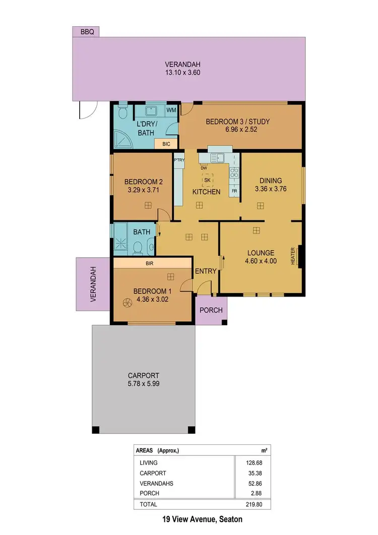 Floorplan of Homely house listing, 19 View Avenue, Seaton SA 5023