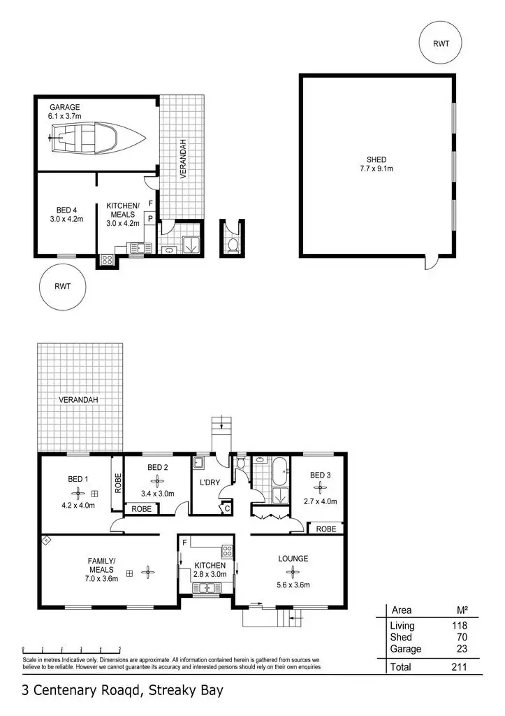 Floorplan of Homely house listing, 3 Centenary Road, Streaky Bay SA 5680