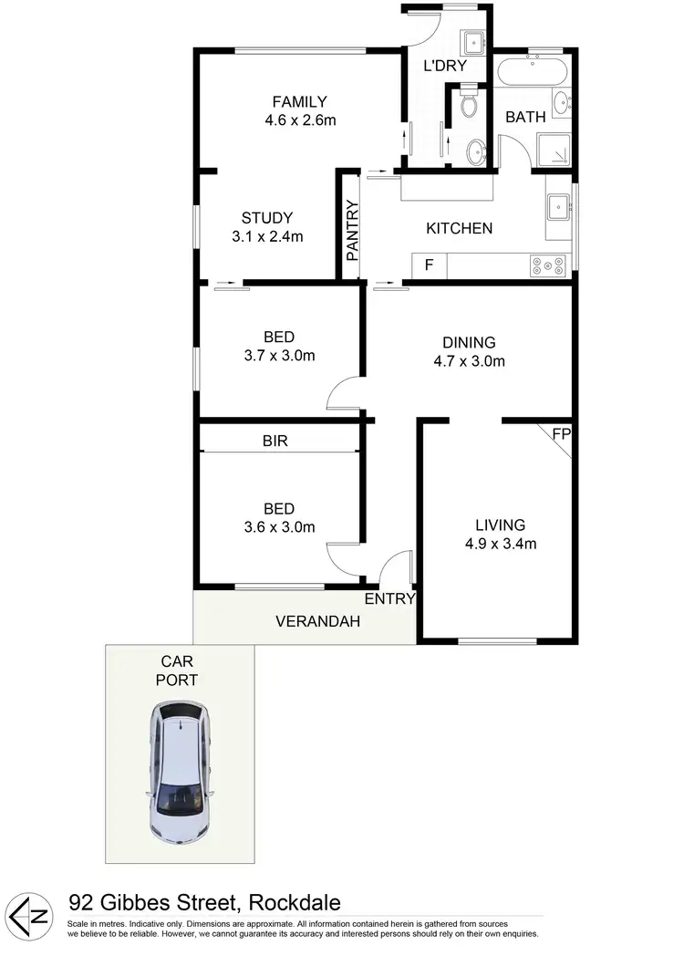 Floorplan of Homely house listing, 92 Gibbes Street, Rockdale NSW 2216