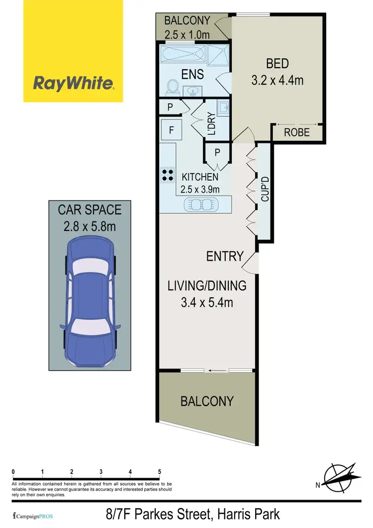 Floorplan of Homely apartment listing, 8/7F Parkes Street, Harris Park NSW 2150