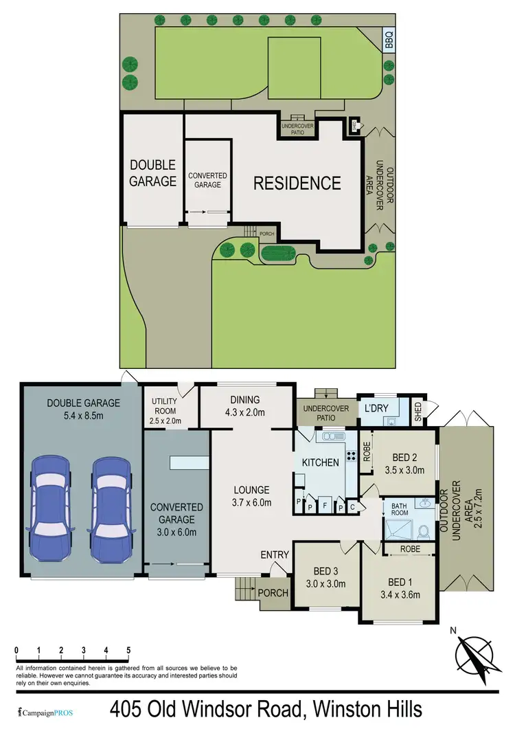Floorplan of Homely house listing, 405 Old Windsor Road (Service Road), Winston Hills NSW 2153