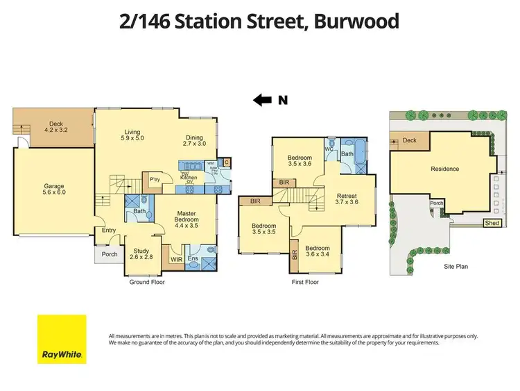 Floorplan of Homely townhouse listing, 2/146 Station Street, Burwood VIC 3125