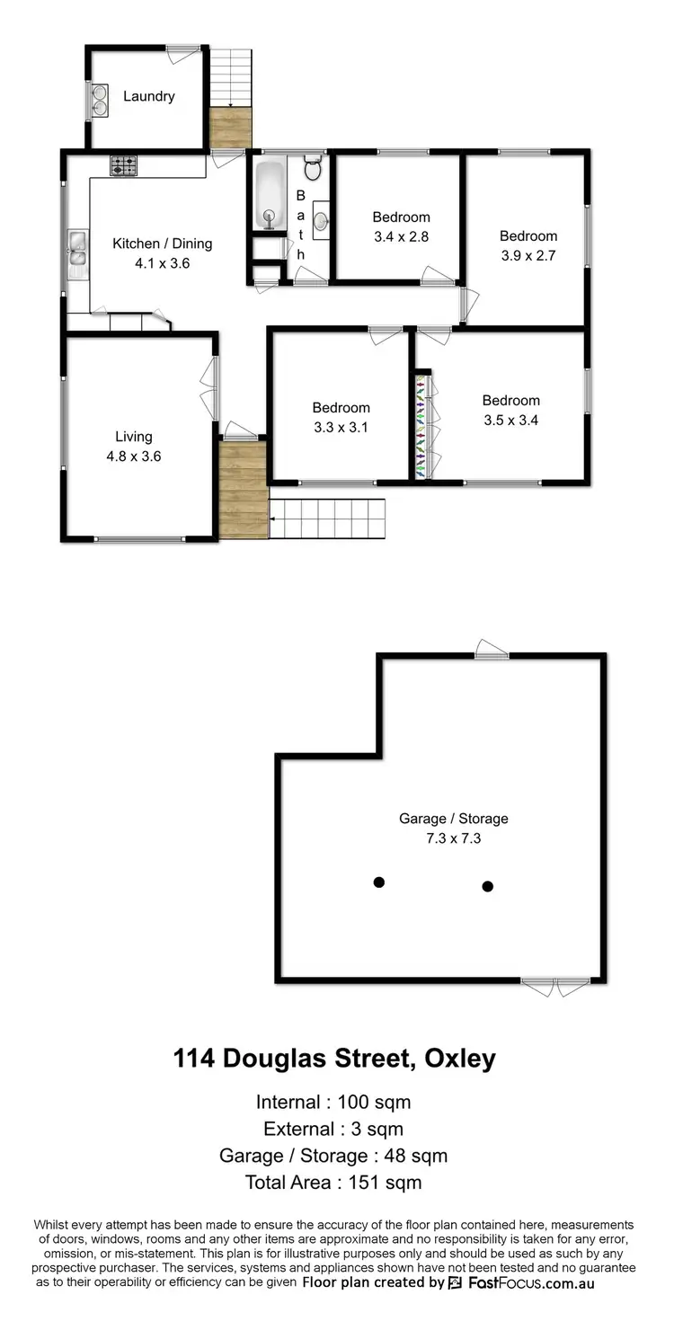 Floorplan of Homely house listing, 114 Douglas Street, Oxley QLD 4075