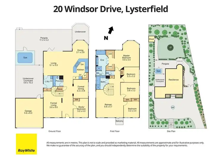 Floorplan of Homely house listing, 20 Windsor Drive, Lysterfield VIC 3156