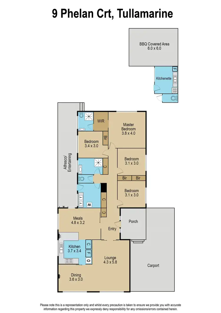 Floorplan of Homely house listing, 9 Phelan Court, Tullamarine VIC 3043