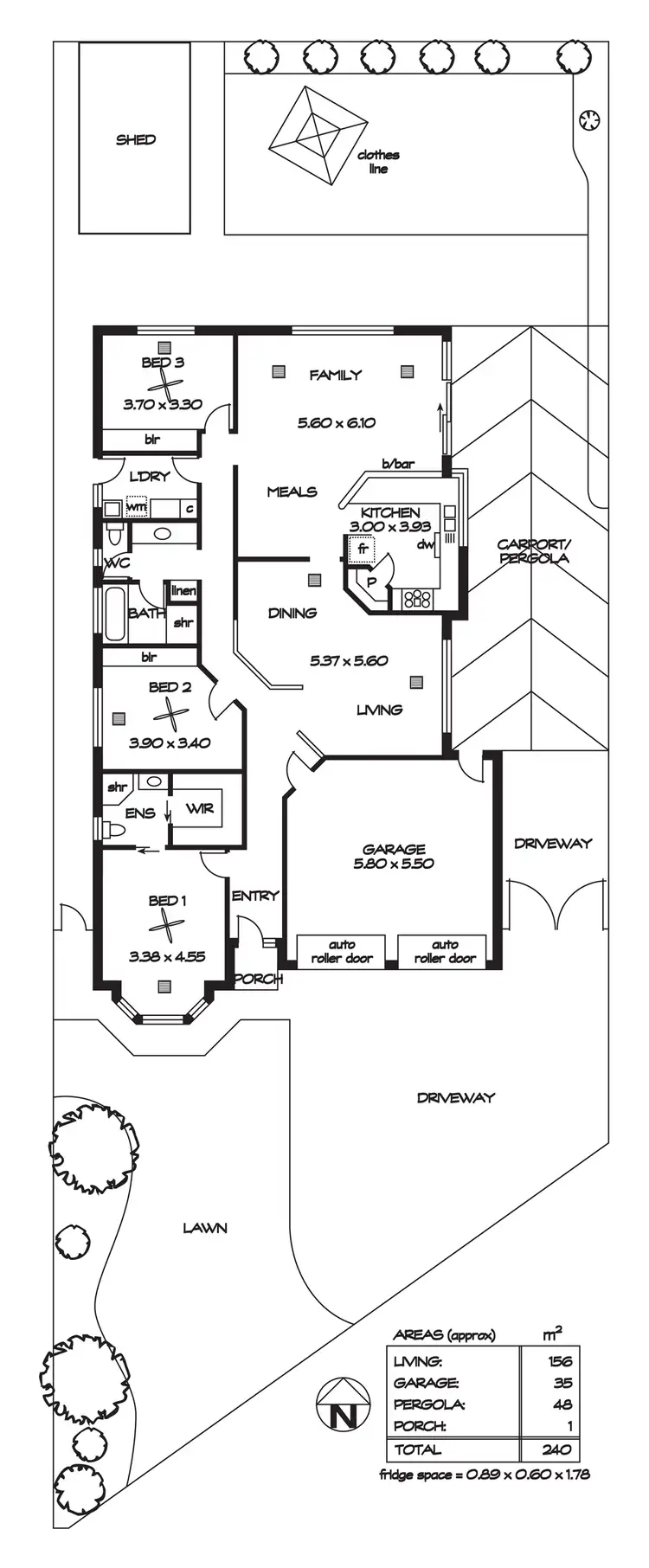 Floorplan of Homely house listing, 61 Perkins Avenue, Enfield SA 5085