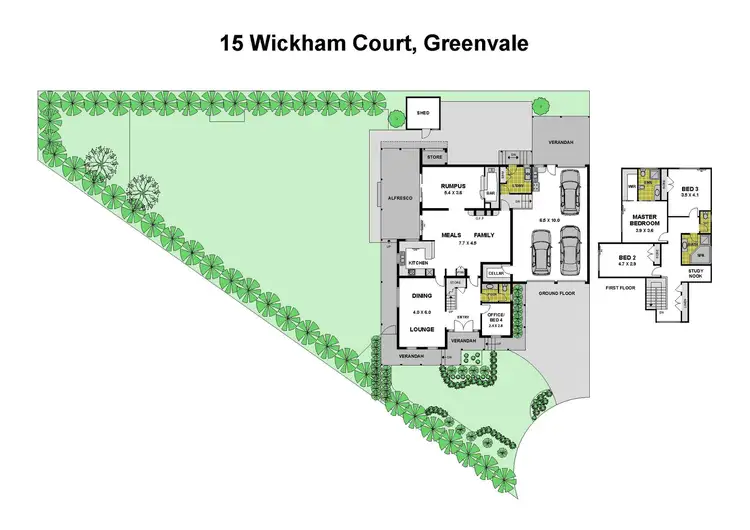 Floorplan of Homely house listing, 15 Wickham Court, Greenvale VIC 3059
