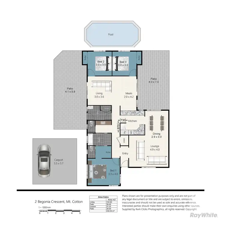 Floorplan of Homely house listing, 2 Begonia Crescent, Mount Cotton QLD 4165