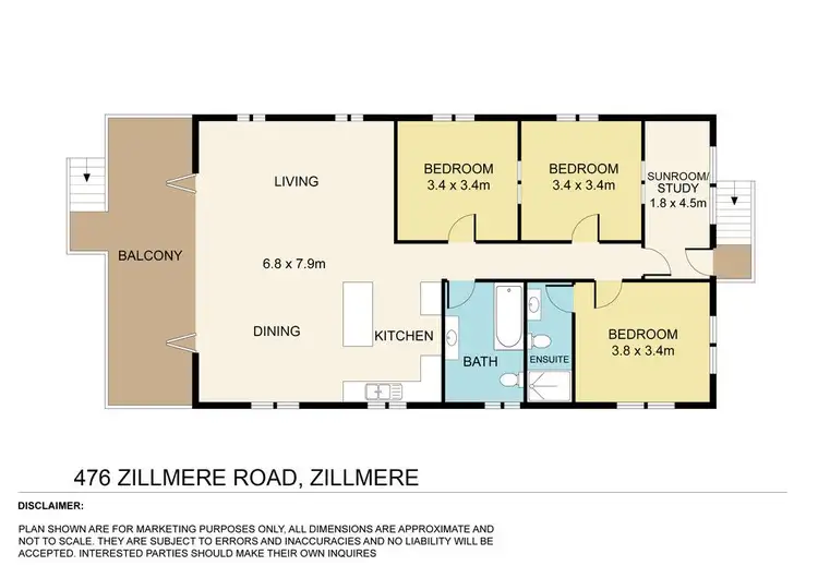 Floorplan of Homely house listing, 476 Zillmere Road, Zillmere QLD 4034