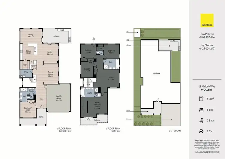 Floorplan of Homely house listing, 11 Melody Way, Wollert VIC 3750