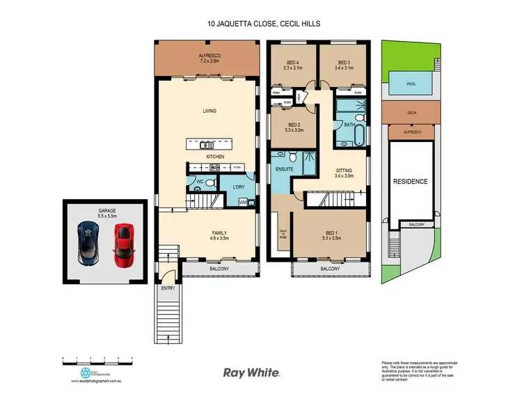 Floorplan of Homely house listing, 10 Jaquetta Close, Cecil Hills NSW 2171