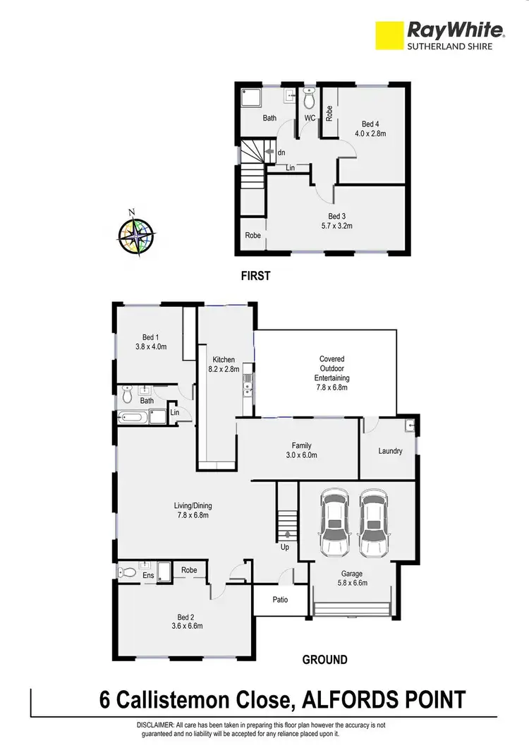 Floorplan of Homely house listing, 6 Callistemon Close, Alfords Point NSW 2234