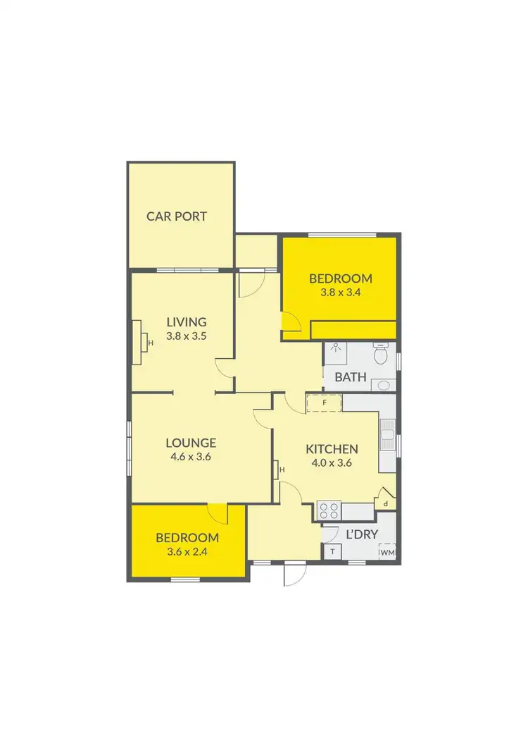 Floorplan of Homely house listing, 36 Eirene Street, Yarraville VIC 3013