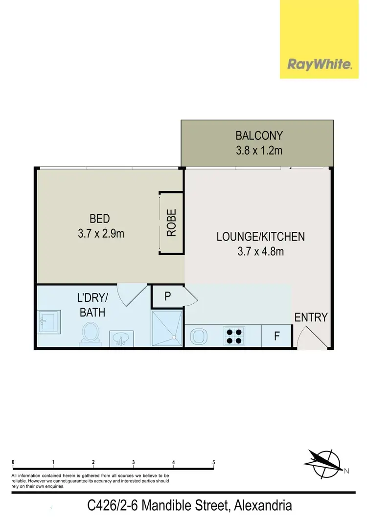 Floorplan of Homely apartment listing, C426/2-6 Mandible Street, Alexandria NSW 2015