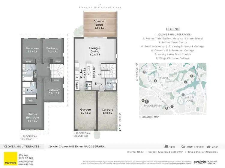 Floorplan of Homely townhouse listing, 24/46 Clover Hill Drive, Mudgeeraba QLD 4213
