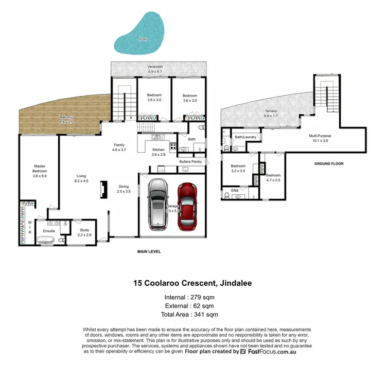 Floorplan of Homely house listing, 15 Coolaroo Crescent, Jindalee QLD 4074