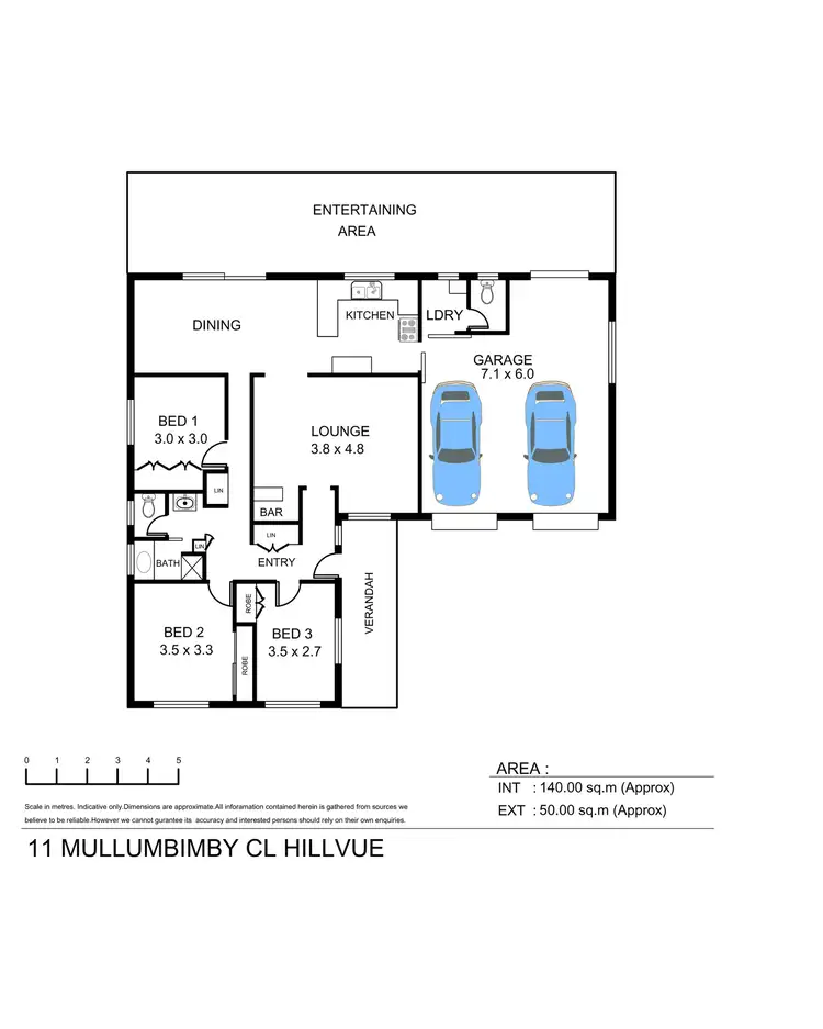 Floorplan of Homely house listing, 11 Mullumbimby Close, Tamworth NSW 2340