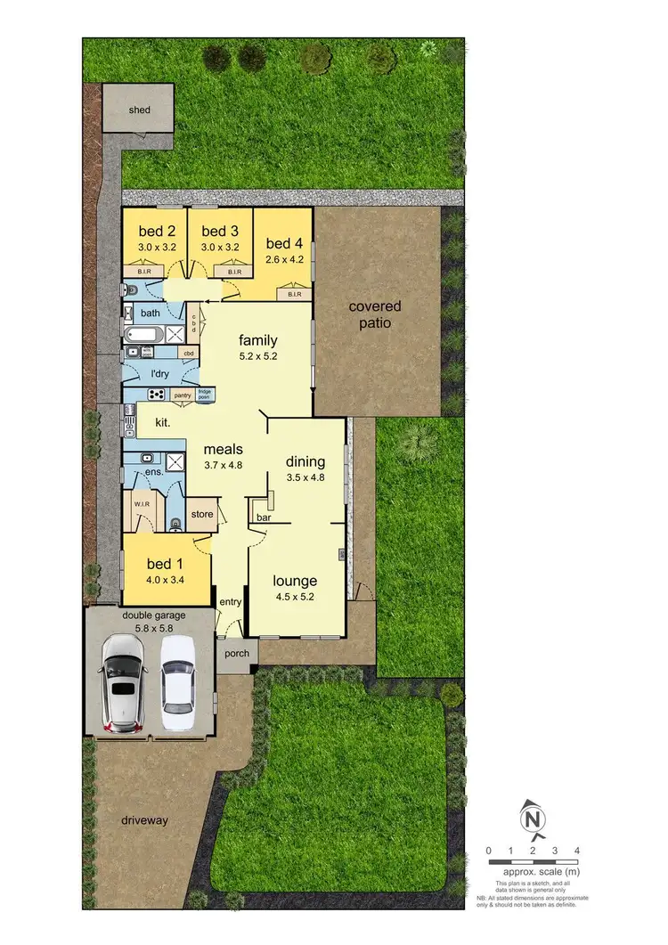 Floorplan of Homely house listing, 13 St John Place, Rowville VIC 3178