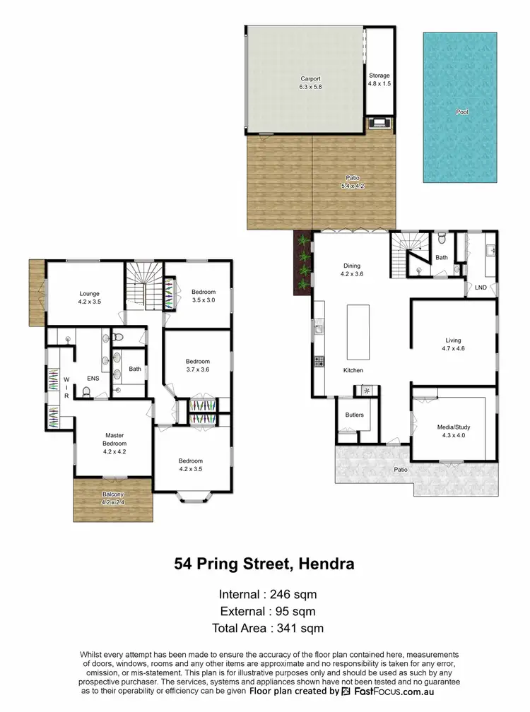 Floorplan of Homely house listing, 54 Pring Street, Hendra QLD 4011