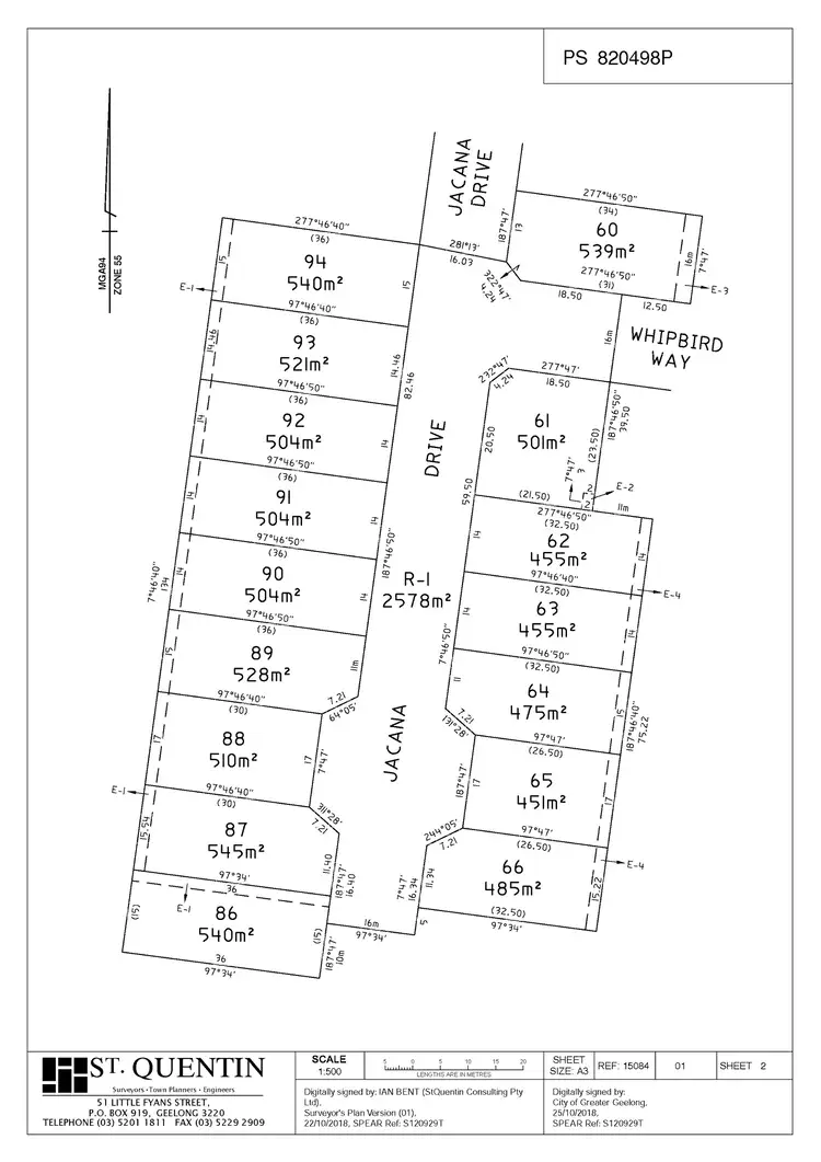 Floorplan of Homely land listing, 21 (Lot 62) Jacana Drive, St Leonards VIC 3223