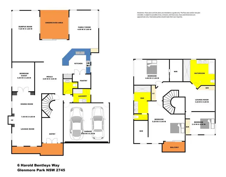 Floorplan of Homely house listing, 6 Harold Bentleys Way, Glenmore Park NSW 2745