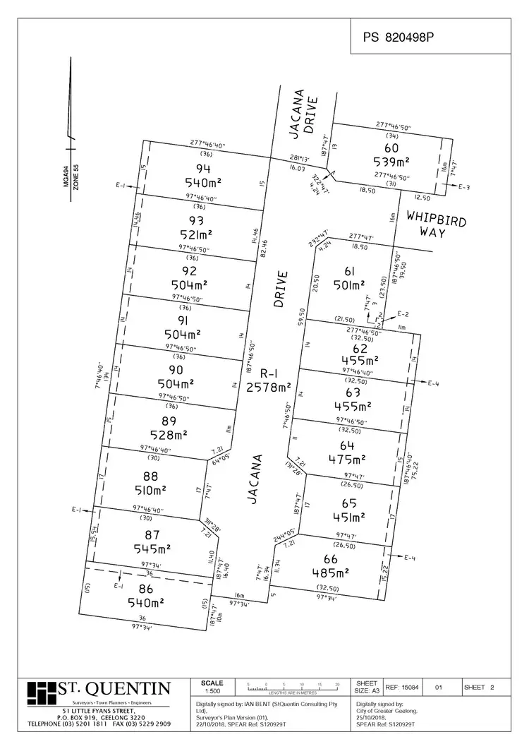 Floorplan of Homely land listing, 27 (Lot 65) Jacana Drive, St Leonards VIC 3223